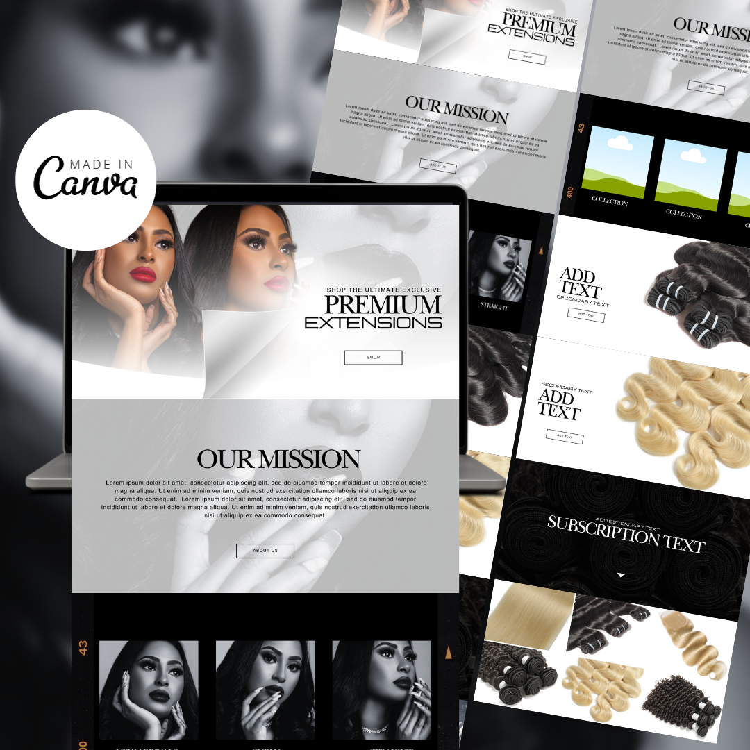 Build & Budget: Custom Site | Hair Website